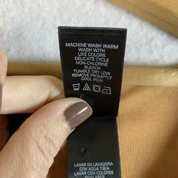 Womens Y2K Sheer Mesh Babydoll Top Sz M Earthy Balloon Long Sleeve Cottage - Picture 15 of 16